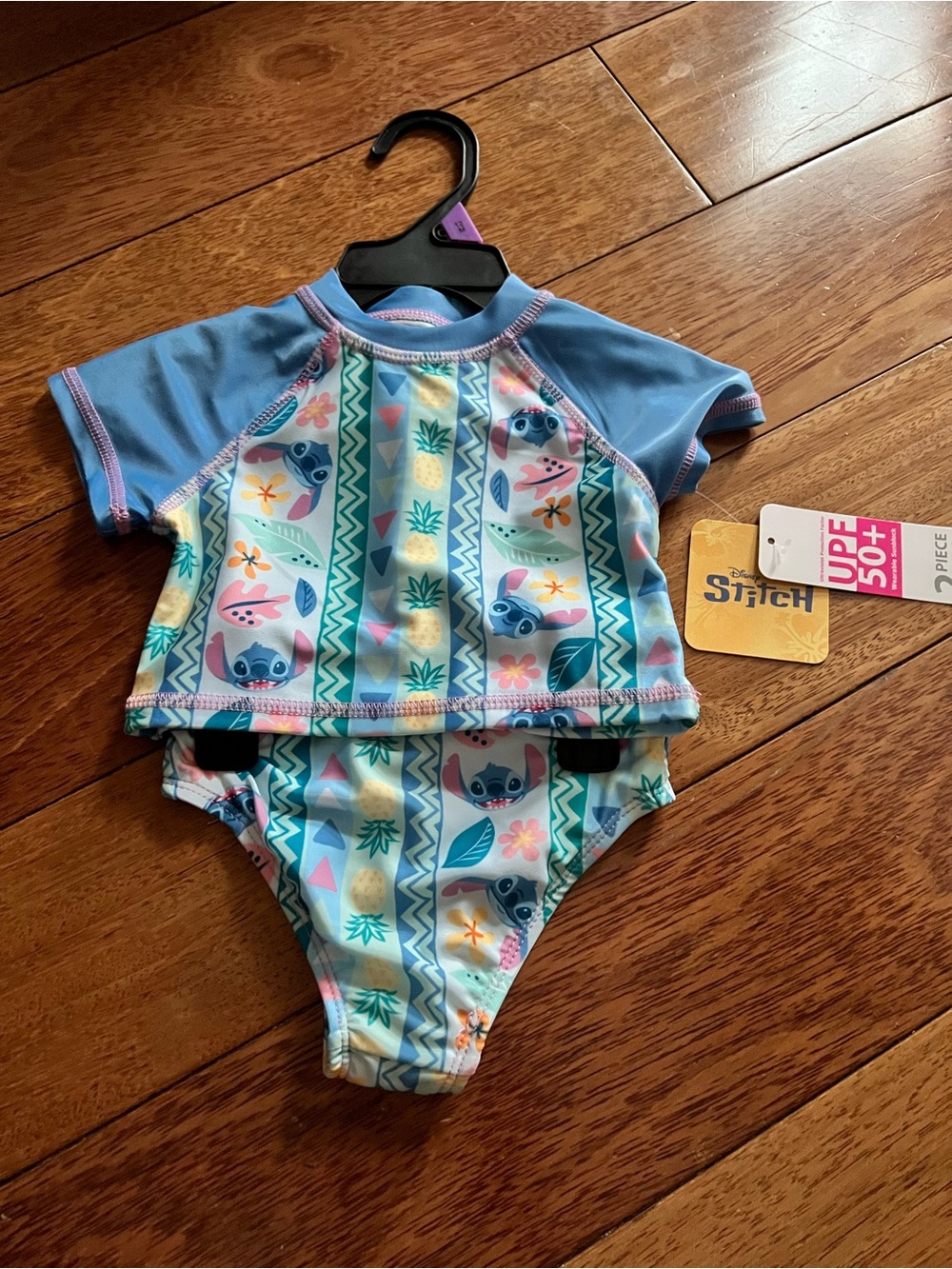 Stitch 2 Piece Swimsuit, Girls 12M